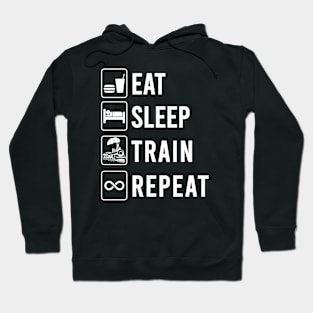 Eat Sleep Train Repeat Hoodie
